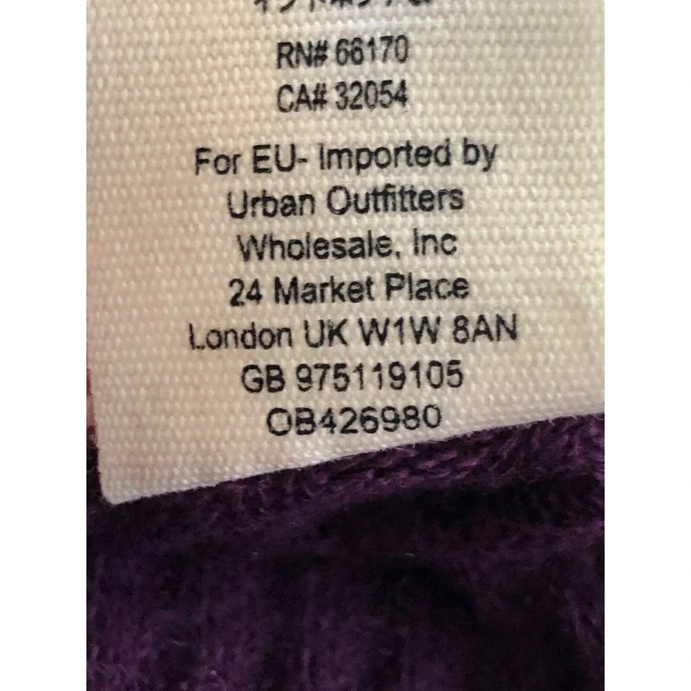 FREE PEOPLE Drippy Ventura Top Waffle‎ Knit Thermal Purple Size XS